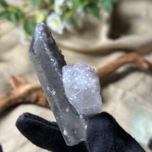 Inner Mongolia Sparkling Apophyllite with Pink Cluster “Neris”